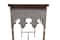 Hello Honey® 36" Rustic Farmhouse Metal Console Table with Solid Wood Top
